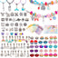 Cute Fruit Alloy Bracelet & DIY Crystal Bead Necklace Set for Girls