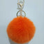 Cute Solid Color Faux Fur Pom Pom Keychain Accessory