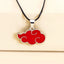 New Oil Dripping Red Cloud Pendant Alloy Necklace Keychain