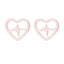 Stainless Steel Geometric Rose & Animal Stud Earrings Set