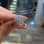 Fashion Geometric Silver Plated Zircon Adjustable Women's Ring