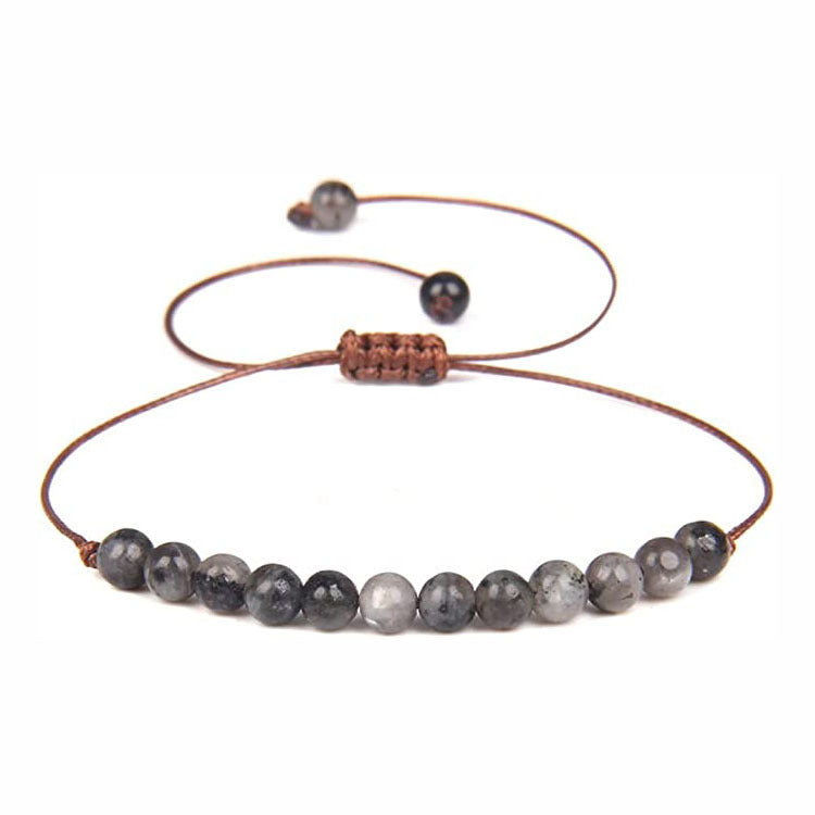 Bohemian Geometric Natural Stone Beaded Bracelet