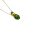 Fashion Semi-precious Stone Flame-shaped Perfume Bottle Pendant Necklace