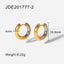 Minimalist 18k Gold-Plated Stainless Steel Gold and Silver Hoop Earrings