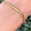 18K Gold Plated Stainless Steel Geometric Figaro Box Twist Chain Bracelet for Women