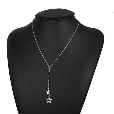 Wholesale Fashion Geometric Star Pendant Necklace for Women