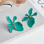 Fashion Pastel Flower Alloy Stud Earrings