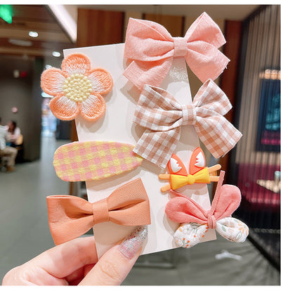 Korean Cartoon Flower Hair Clip for Girls