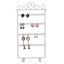 Metal Geometric Jewelry Display Rack for Earrings and Necklaces