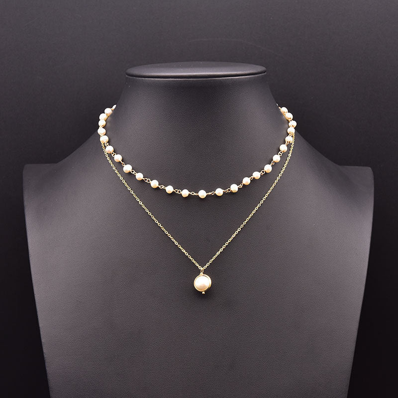 Original Design Heart Shape Freshwater Pearl 18k Gold Plated Pendant Necklace