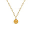 Dripping Smiley Face Alloy Pendant Necklace - Fashion Double-Sided Design