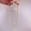 Elegant Baroque Freshwater Pearl Gold Plated Pendant Necklace