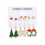 6 Pairs Ethnic Style Christmas Cartoon Character Enamel Alloy Earrings Set