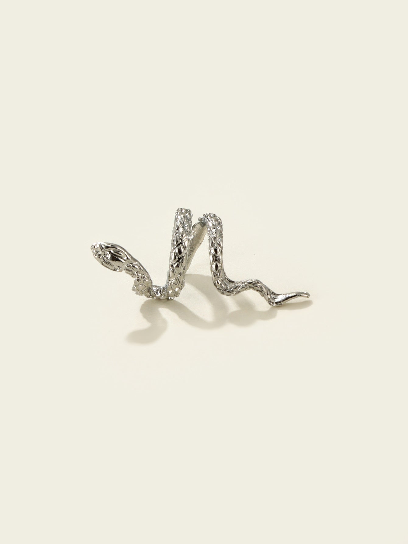 Retro Snake Alloy Plated Ear Cuff for Women - No Piercing Required