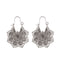 Vintage Metal Openwork Flower Earrings NHDP145199