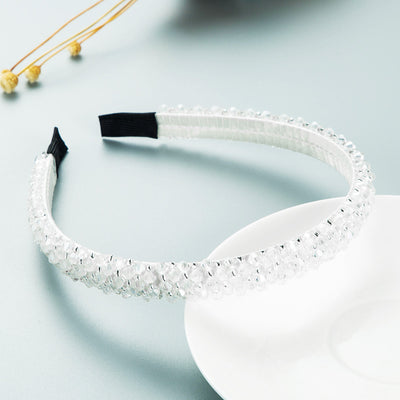 Women's Fashion Handmade Crystal Beaded Hair Band Accessory