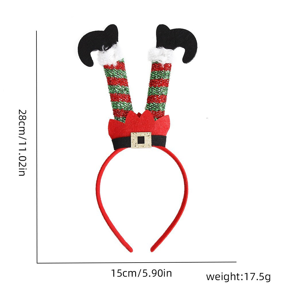 Christmas Elf Hat Cartoon Style Festival Headband for Kids