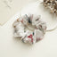 Sweet Floral Tie Dye Hair Scrunchie - Versatile Cloth Hair Accessory