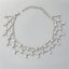 Elegant Rhinestone Inlay Silver Plated Women's Choker Necklace with Tassel Design