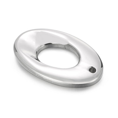 Stainless Steel Oval Minimalist Pendant Connector