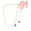 Fashion Heart Butterfly Beads Evil Eye Tassel Sunglasses Chain