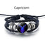 Zodiac Constellation Leather Bracelets - Unisex Retro Luminous Design