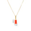 Colorful Bear Resin Zircon Pendant Necklace for Women and Men