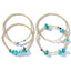 Casual Geometric Pearl & Turquoise Bead Stacked Bracelet Set - Women's Summer Jewelry 2024