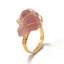 Yellow Citrine Wire Wrapped Irregular Crystal Ring