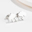 Fashion Geometric Titanium Steel Ear Studs Plating No Inlaid Stainless Steel Earrings