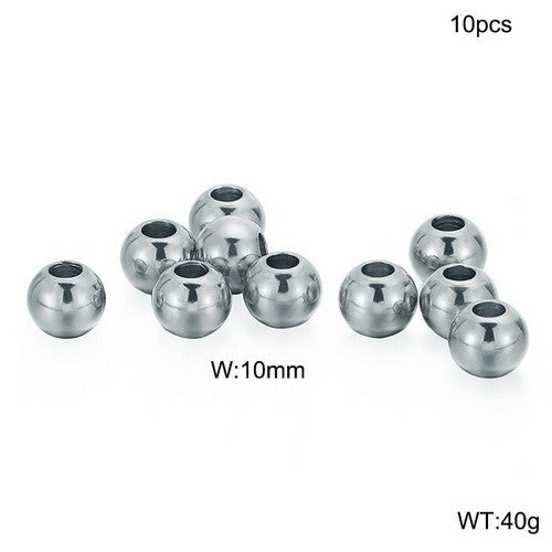 "Stainless Steel Polished Jewelry Beads and Accessories for DIY Crafting"