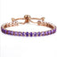 Fashion Shiny Crystal Push-pull Bracelet Ladies Gold Full Diamond Single Row Bracelet Wholesale