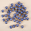 50 Pieces 6x8mm Resin Evil Eye Beads Double-Sided Gold Plated Spacer Beads for Jewelry Making