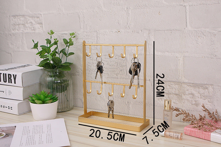 Glam Square Metal Jewelry Display Rack