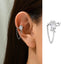 Elegant Bow Knot Tassel Copper Ear Cuffs