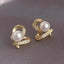 Elegant Bow Knot Pearl Drop Earrings - 2024 Silver Alloy Luxury Design