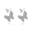 Elegant Rhinestone Butterfly Earrings for Women - Chic and Versatile Ear Clips