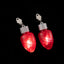 Fashion Christmas Tree Santa Claus Light-Up Drop Earrings for Women