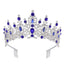 Women's Elegant Rhinestone Alloy Crown Bridal Headgear for Weddings and Parties