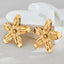 1 Pair Vintage Style Pastoral Flower 304 Stainless Steel 18K Gold Plated Ear Studs