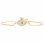 18k Gold Plated Zircon Evil Eye Adjustable Bracelet