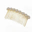 Sweet Crown Rhinestone Alloy Hair Comb with Sunflower Design