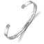 Fashion Letter Titanium Steel Plating Bangle 1 Piece