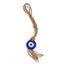 Evil Eye Alloy Keychain with Teardrop Pendant for Car Accessories