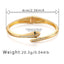 Elegant Snake Design Rhinestone Alloy Bangle Bracelet for Women