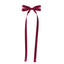 Children's Bow Knot Tassel Hair Clip - Polyester Cotton, Solid Candy Colors