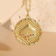 14k Gold Plated Starfish Shell Zircon Pendant Necklace