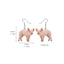 1 Pair Fashion Animal Acrylic Women's Drop Earrings - Rooster, Yak, Hamster, Pig, Chicken, Hedgehog, Squirrel, Rabbit, Black Cat, French Bulldog, Dog, Chameleon Design