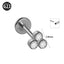 G23 Titanium Zirconia Geometric Ear Cartilage and Lip Rings with Dog Paw and Sun Design