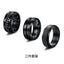 Fashion Wide Middle Groove Frosted Titanium Steel Ring